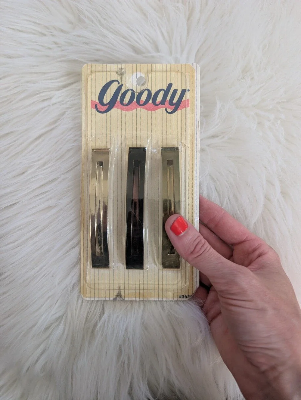 Goody Metal Vintage NIP Goody Stay Tight Barrettes 903 Gold Pack Of 3 1993 - Picture 2 of 6